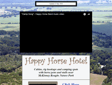 Tablet Screenshot of happyhorsehotel.com